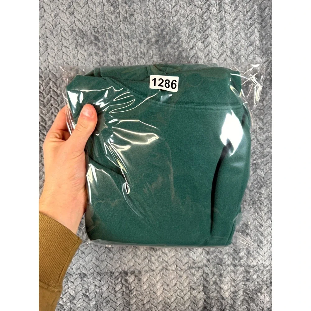 The North Face Hoodie Mens‎ XL Dark Green Cotton Lined Graphic Since Sixty Six